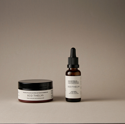 DUO HUILE &amp; POUDRE DE PÉPINS DE FIGUE DE BARBARIE BIO